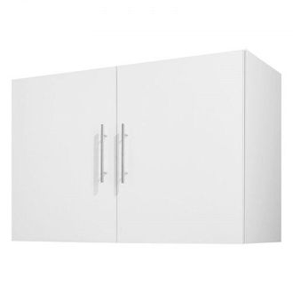 OEM Armario De Pared Para Lavander&iacute;a, 2 Niveles Con Estante Ajustable, Con 2 Puertas, Fabricado Con Aglomerado Y Mdf, Para Cocina, Ba&ntilde;o, Lavander&iacute;a, 40,6 
