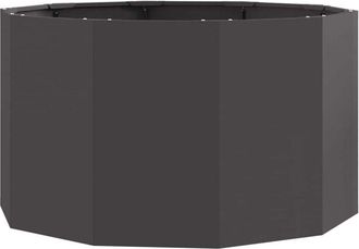vidaXL Jardinera Negro 90 x 90 x 50 cm Acero vidaXL