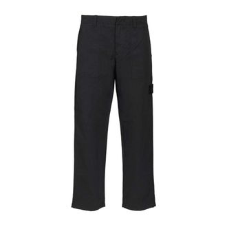 Stone Island Ghost Canvas Trouser - male - Stone Island - Straight Trousers - Blue - W32 - Trousers