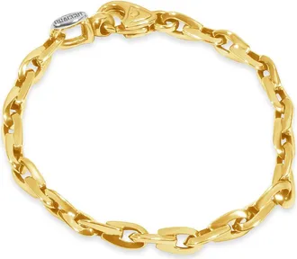 Pompeii3 Mens 14k Gold (17gram) or Platinum (31gram) 6mm Link Bracelet 8.5