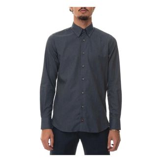 Carrel Casual overhemd - Heren - Casual Overhemden - Blauw - 5XL - Katoen - Overhemden