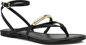 Nine West Bretta Ankle Strap Sandal in Black at Nordstrom, Size 6.5