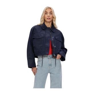 Modstr&ouml;m Ulrikkemd Jacket - Dames - Jassen - Blauw - Maat: L Polyamide