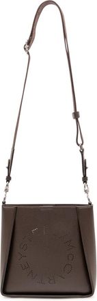 Stella McCartney Brown Logo Medium Crossbody Bag
