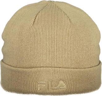 Fila Acryl Gebreide Muts - Heren - Hoeden - Beige - ONE Size - Accessoires