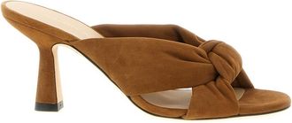 Stuart Weitzman Brown Soplaya slides