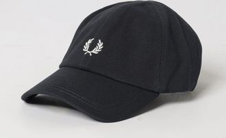 Fred Perry Cappello in canvas di cotone con logo ricamato