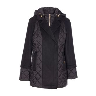 Liu Jo Parkas, female, Black, Size: XL Black Coats for Women