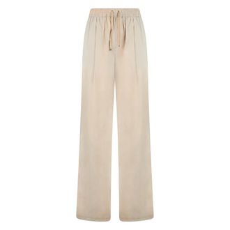 Herno Broeken, Dames, Beige, M, Wijde broek