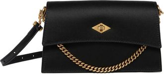 M&eacute;tier London Roma kleine satijnen clutch - Zwart