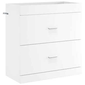 vidaXL Gabinete De Ba&ntilde;o Debajo Del Lavabo Blanco 78,5 X 37,5 X 81 Cm Vidaxl