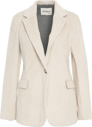 ottod'Ame Blazers, female, Beige, XL, Beige Corduroy Blazer Classic Style