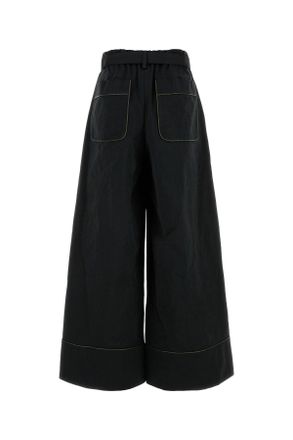 sacai 2407348 001 Black Polyester 60? Nylon 40? Pantaloni Trousers