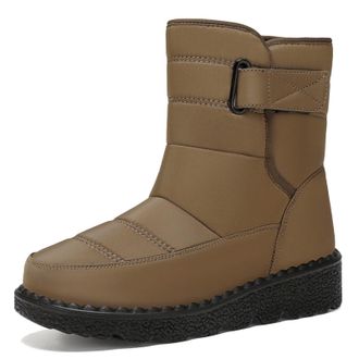 Generic Sobzia Women Waterproof Boots Winter Anti-Slip Ski Snowproof Warm Snowboots Winter Shoes for Men Trekking High Comfortable Walking Outdoor Thermaboots