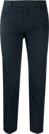 Pantaloni Torino Rebel cropped trousers - men - Cotton/Linen/Flax - 52 - Blue