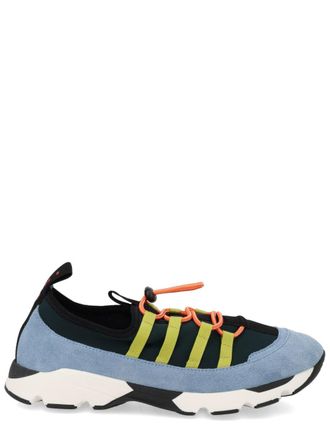 Marni Blue Suede Elastic Laces Sneakers