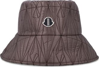 Moncler Bucket Hat - unisex - Hoeden - Bruin - L - Katoen - Accessoires