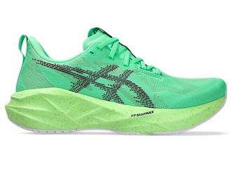 Asics Mens Novablast 5 Running Shoes In Vital Green/black