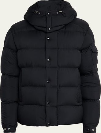 Moncler Mens Maya Hooded Short Down Puffer Jacket