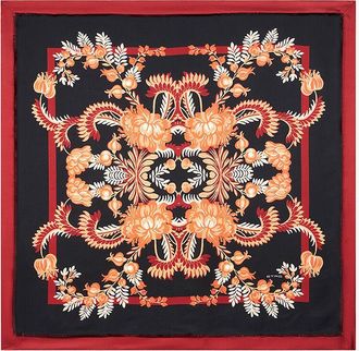 Etro Seidenwtill-Halstuch mit Print Floral Foliage