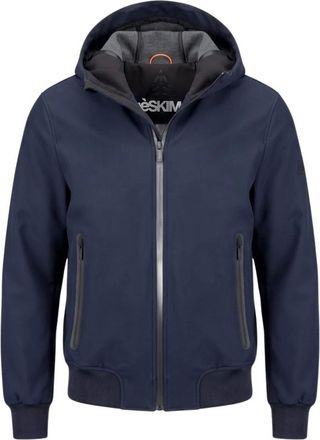H&egrave;SKIMO Bomber Cappuccio Tech Bonded - - Jackets - Uomo - Blu - 2XL