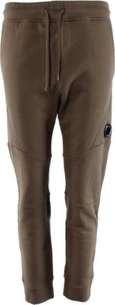 C.P. Company Diagonal Raised Fleece Trainingsbroeken - Heren - Sweatpants - Bruin - XS - Katoen - Broeken