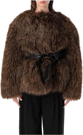 Magda Butrym Jacket 07 - Dames - Jassen - Bruin - 2XS - Polyester - Jassen