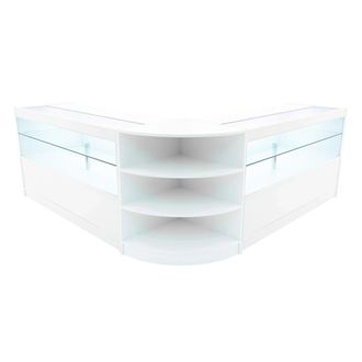 MonsterShop Andromeda LED Shop Counter Set LM60 & 2 x C1500 - White