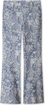 Hart by Helena Hart Flair Print Deni Marine Broek - Dames - Wijde Broeken - Blauw - M - Broeken