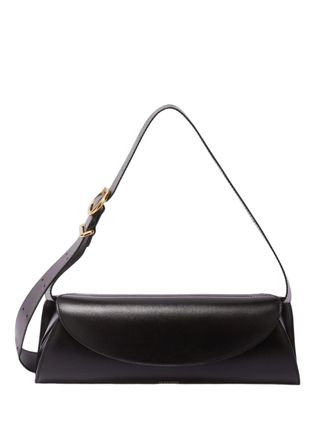 Jil Sander Black Cannolo Calf Leather Handbag