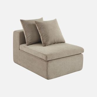 Sweeek M&oacute;dulo Para Sof&aacute; Envasado Al Vac&iacute;o Modular De Tela Chenilla