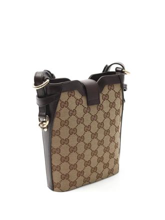 Gucci 2010 Shadow GG monogram shoulder bag - women - Canvas/Leather - One Size - Brown