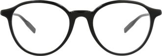 Montblanc 52mm Round Optical Glasses in Black Transparent at Nordstrom Rack