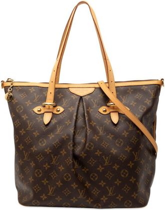 Louis Vuitton Monogram Brown Pvc Leather Shoulder Bag Tote Bag (Pre-Owned)