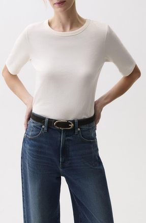 Pistola Denim Melika Cotton T-Shirt in Soft White at Nordstrom, Size X-Small