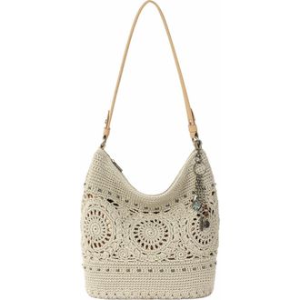 The Sak Sequoia Hobo Leather Bag in Natural Medallion at Nordstrom