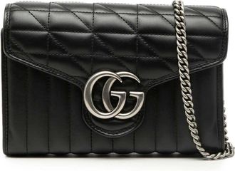 Gucci Pre-owned Gucci GG Marmont Matelasse Leather Aria Wallet On Chain Ladies S7F6EMR0CSET18FB