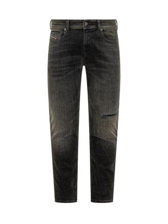 Diesel Black Skinny Mid Rise Jeans