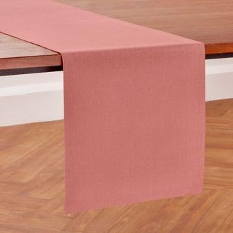 Solino Home Linen Table Runner for Dining Table, Holiday and Everyday Table Decor - Diana in Dusty Rose at Nordstrom, Size Xx-Small