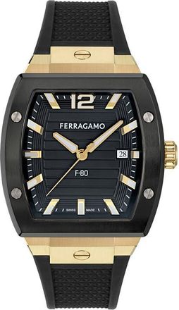 Ferragamo F-80 Tonneau Bracelet Watch, 42mm in Two Tone at Nordstrom