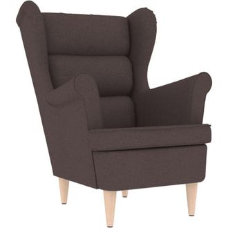 vidaXL Vidaxl - Sill&oacute;n De Tela Marr&oacute;n Oscuro 74x84x100 Cm