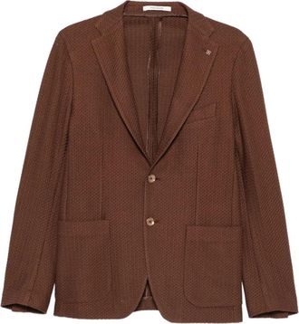 Tagliatore G-Dakar 22K Jacket - Heren - Business blazers - Bruin - M - Kostuums