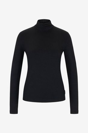 Akris Top mit langen Ärmeln und Stehkragen aus Modal