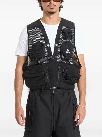 Nike ACG Buttles mesh-panelled multi-pocket vest - Black