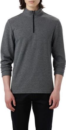 Bugatchi Quarter Zip Pullover in Anthracite at Nordstrom Rack, Size Xx-Large