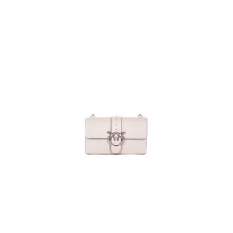 Pinko Shoulder Bags, female, White, Size: ONE SIZE Love One Classic Crossbody Bag