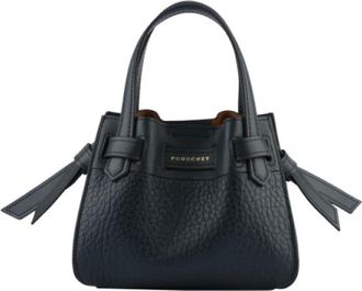 Pourchet Tassen, Dames, Blauw, ONE Size, Leer, Blossom Nano