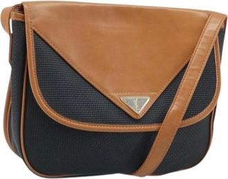 Saint Laurent Pre-owned Cross Body Bags, female, Black, Size: ONE SIZE Pre-owned Leather Shoulder Bag