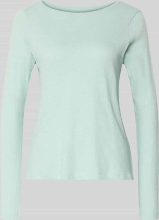 Tom Tailor Regular Fit Langarmshirt aus Bio-Baumwoll-Mix in Mint, Gr&ouml;&szlig;e XXXL