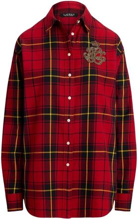 Ralph Lauren Lauren Ralph Lauren Overhemden zwart - Dames - Overhemden - Veelkleurig - XS - Katoen - Overhemden